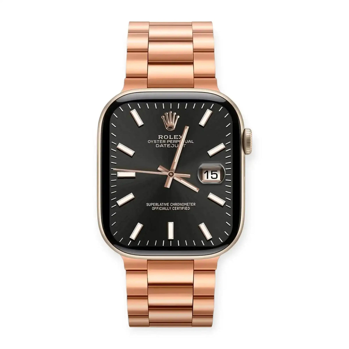 How the Rose Gold Oyster Style Strap Redefines Apple Watch Cases and Bands - X GIFT LIST