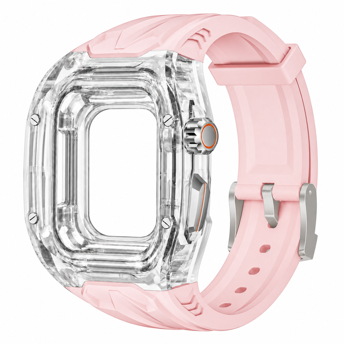 Clear Apple Watch Case & TPU Band Set | RM Mod Kit -