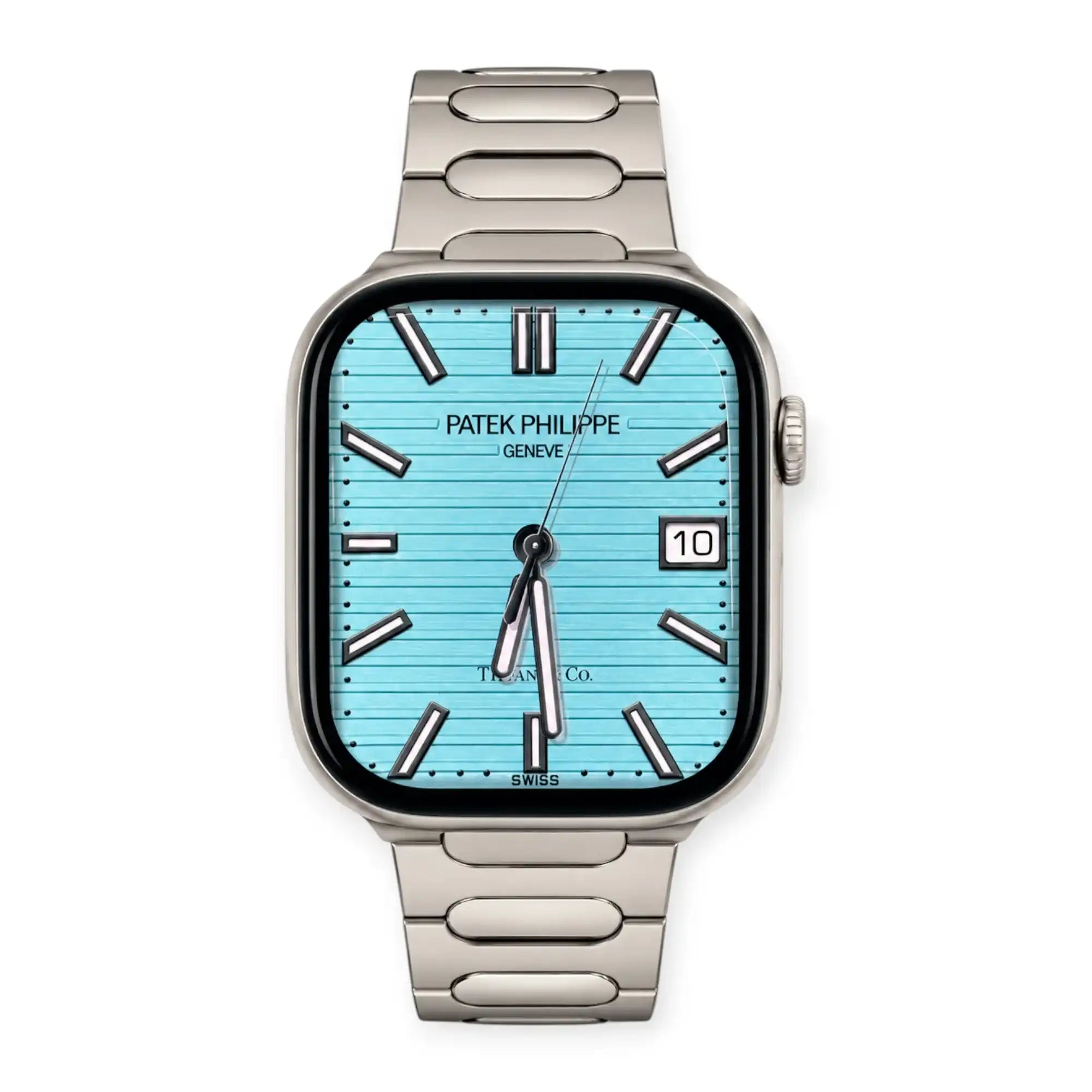 Apple Watch Mod Titanium Strap – Titanium Nautilus Style -