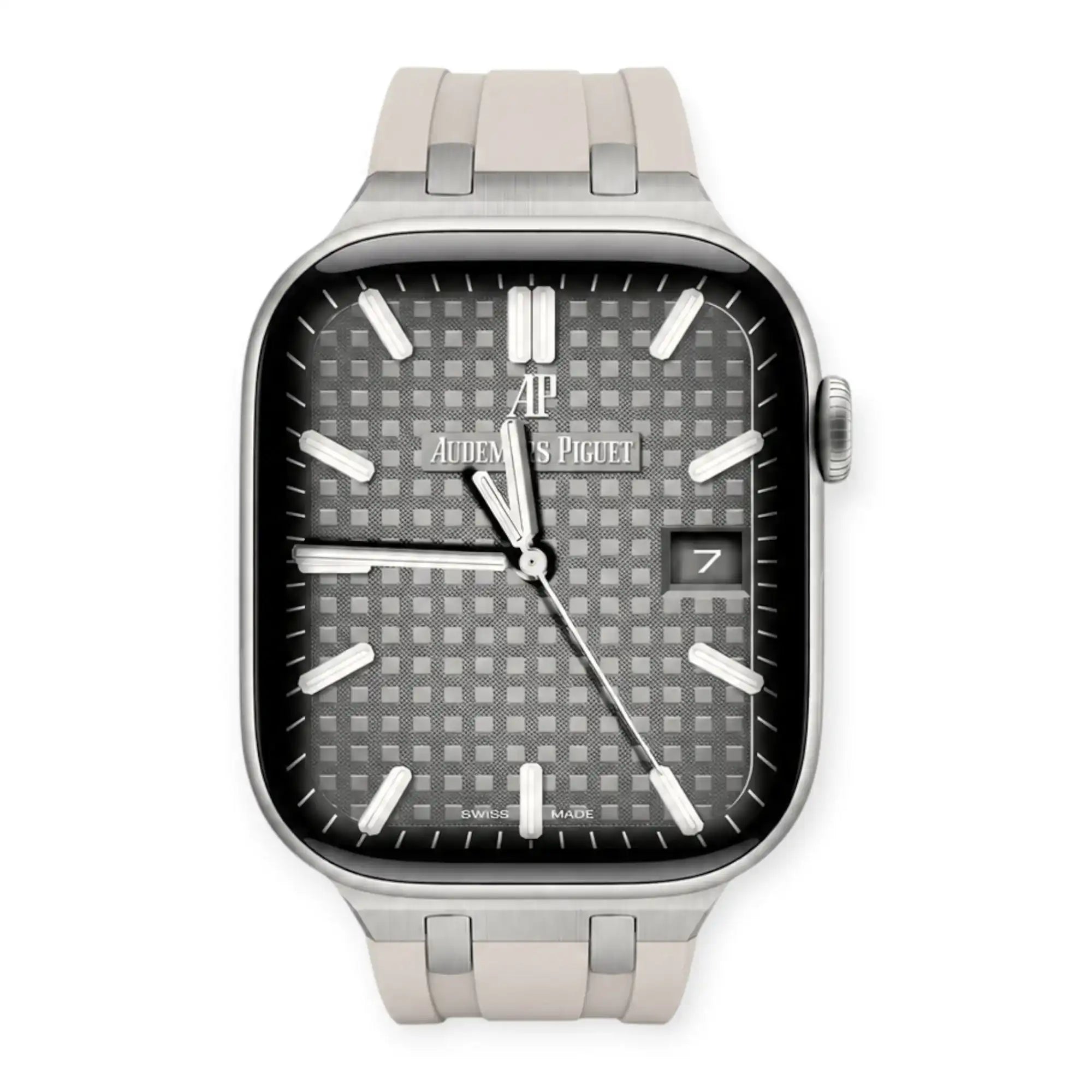 Apple Watch Mod Rubber Strap – Starlight Oak Style -