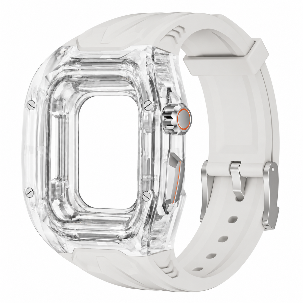 Clear Apple Watch Case & TPU Band Set | RM Mod Kit -