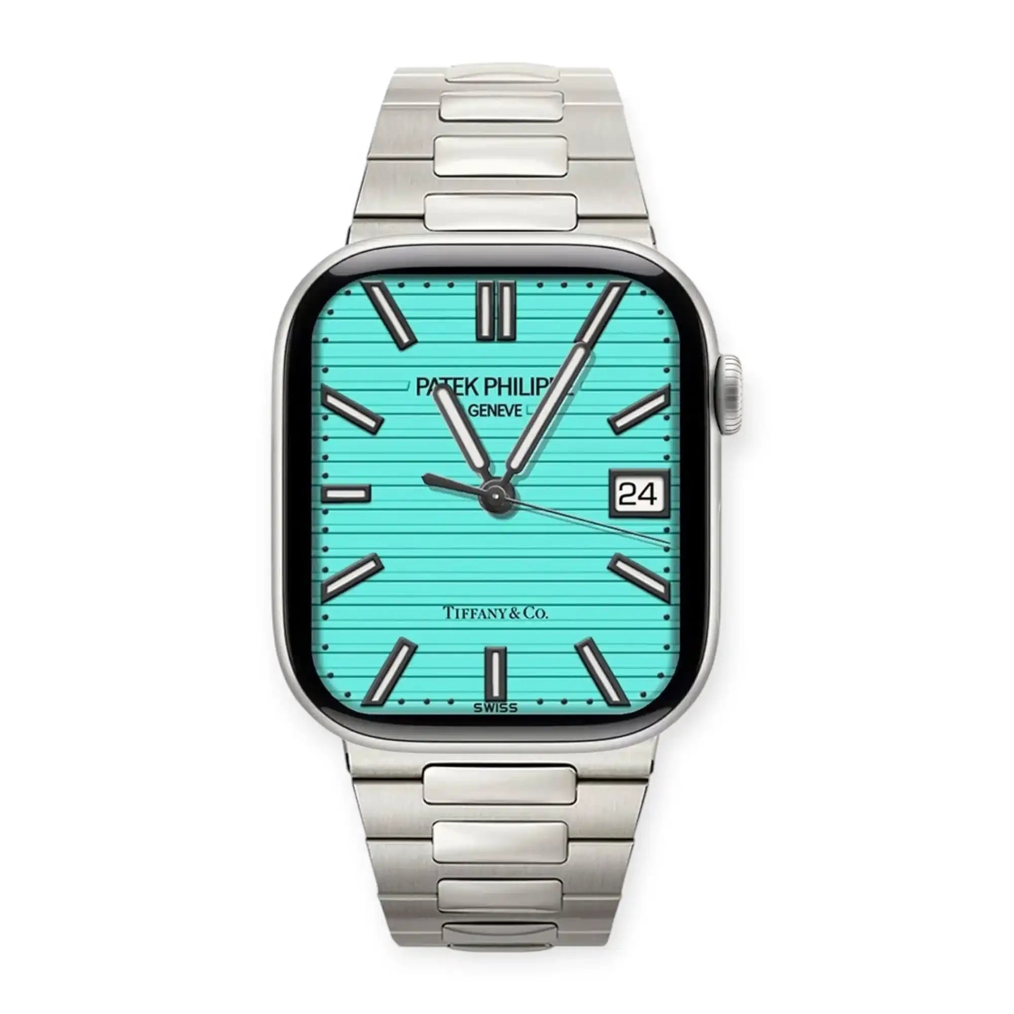Apple Watch Mod Titanium Strap – Titanium Nautilus Style -