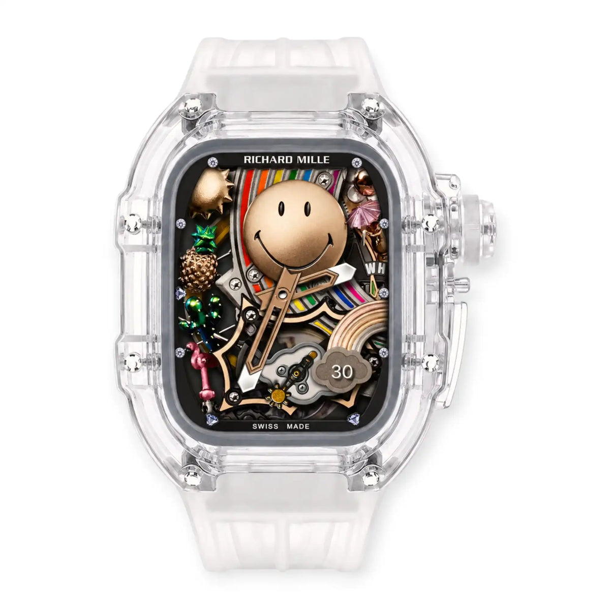 Apple Watch Case & Fluororubber Band Set | RM Mod Kit -