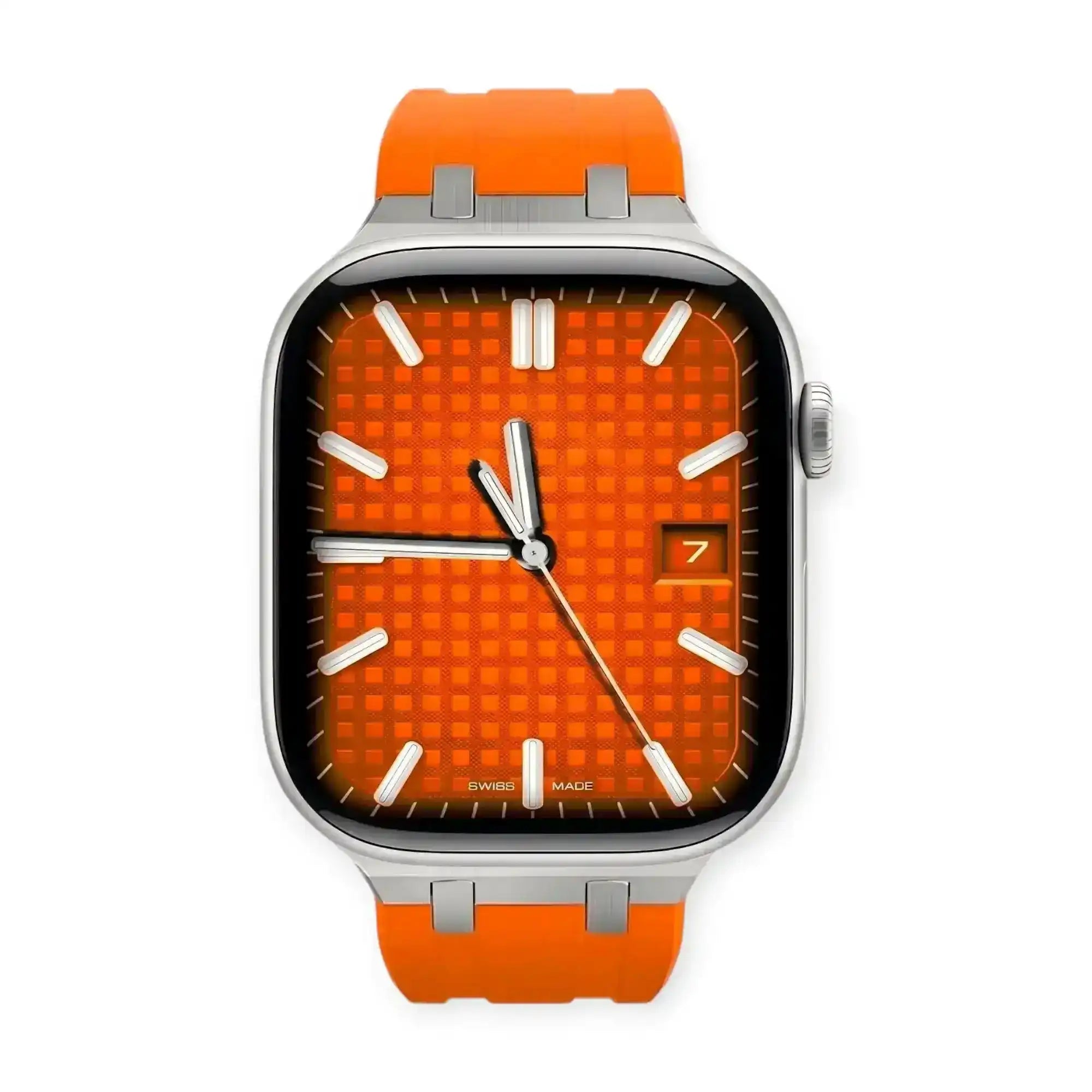 Upgrade Your Apple Watch Aesthetics with the Oak Mod Sunset Orange Strap and Case for a Bold New Look - X GIFT LIST
