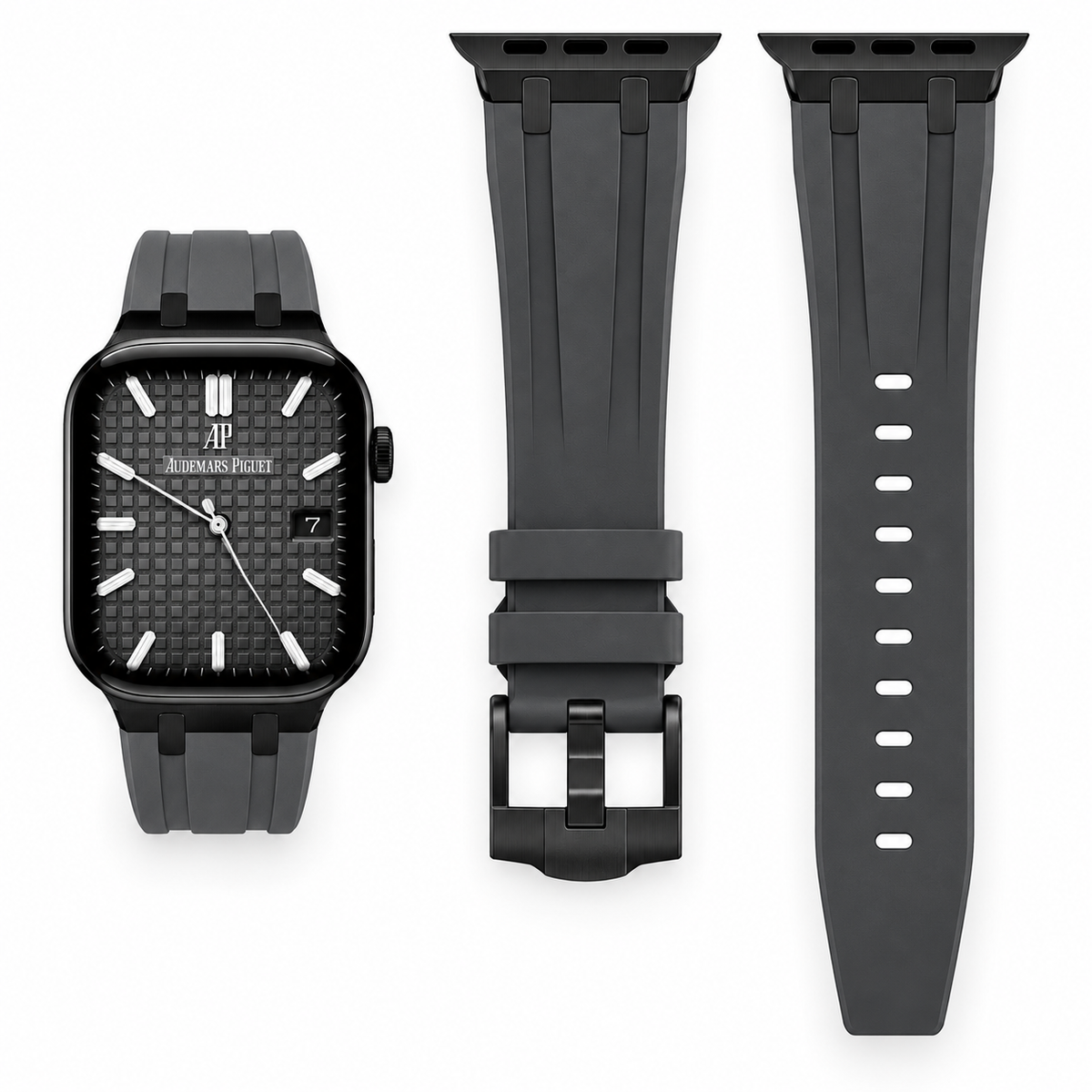 Grey Rubber Apple Watch Band | AP Mod Kit - 