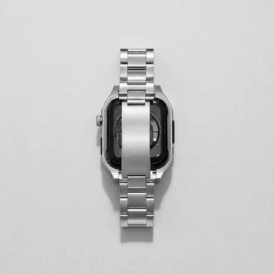 Apple Watch Mod Steel Case & Strap – Silver Sub Style - 