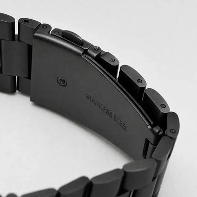 Apple Watch Mod Steel Strap – Black Oyster Style - 