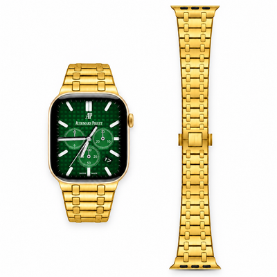 Gold Steel Apple Watch Band | AP Style - 