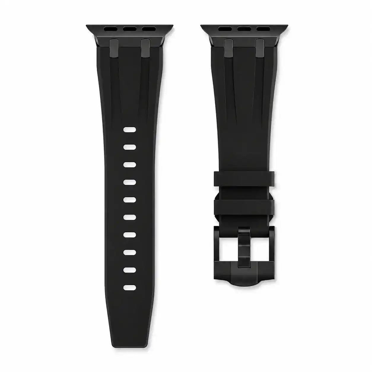 Apple Watch Mod Rubber Strap – Black Oak Style - 