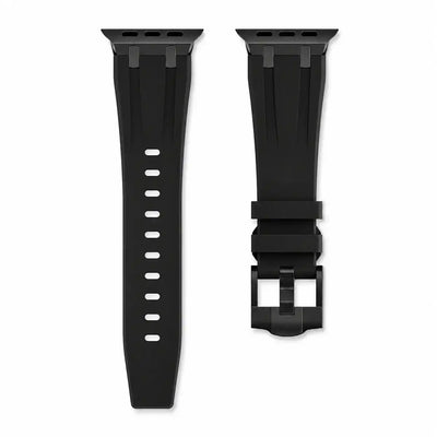 Apple Watch Mod Rubber Strap – Black Oak Style - 