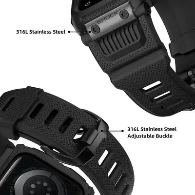 Apple Watch Zinc Alloy Case & TPU Band Set | Outdoor Mod Kit - 