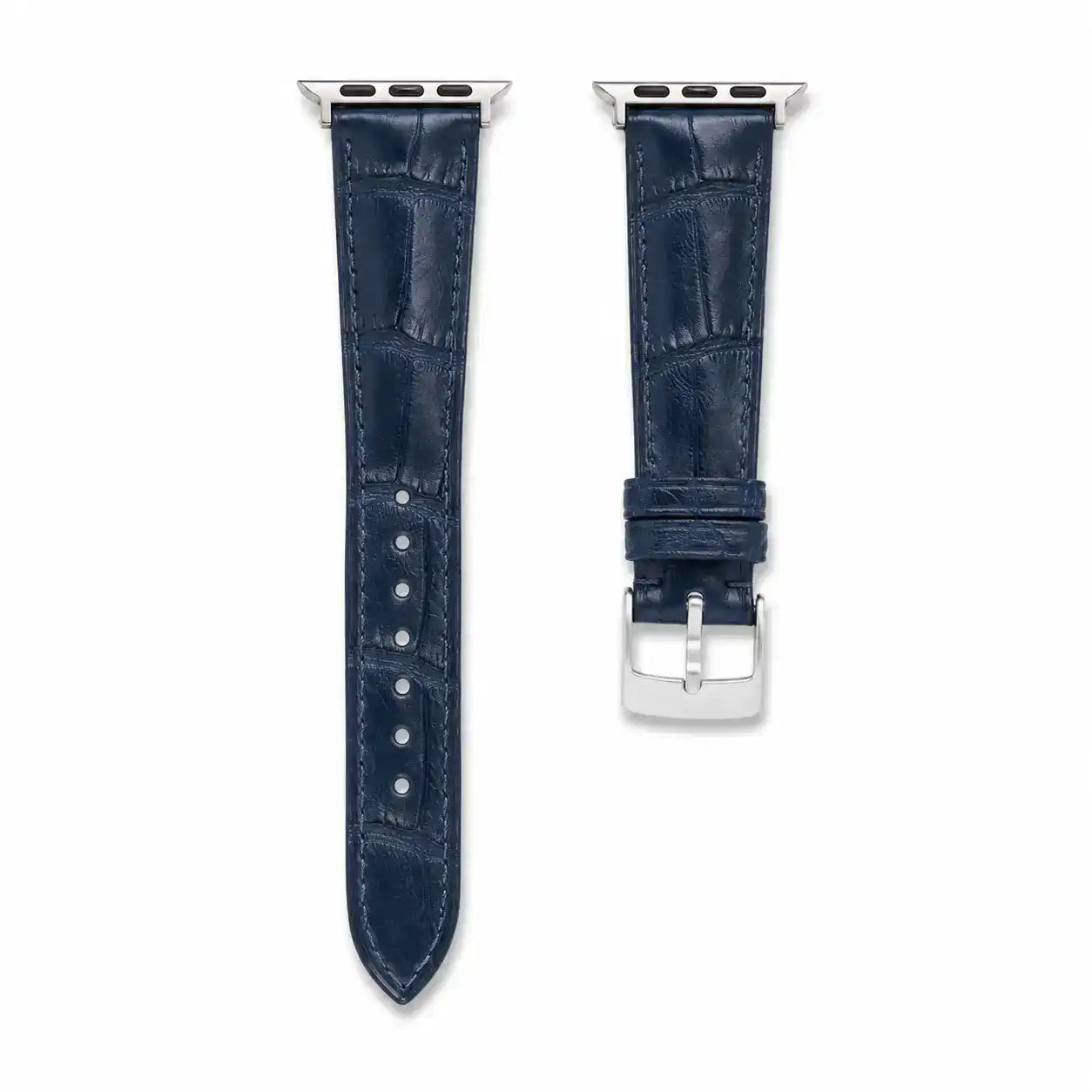 Apple Watch Mod Leather Strap – Blue Santo Style - 