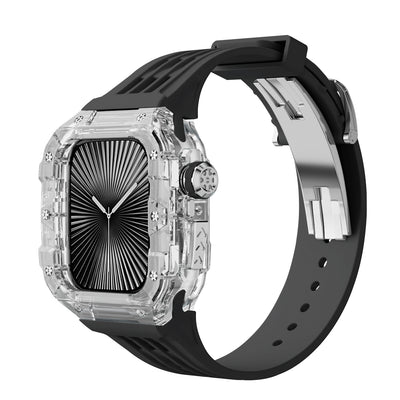 Clear Apple Watch Case & Fluororubber Band Set – 46mm | RM Style