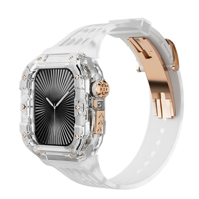 Clear Apple Watch Case & Fluororubber Band Set – 46mm | RM Style