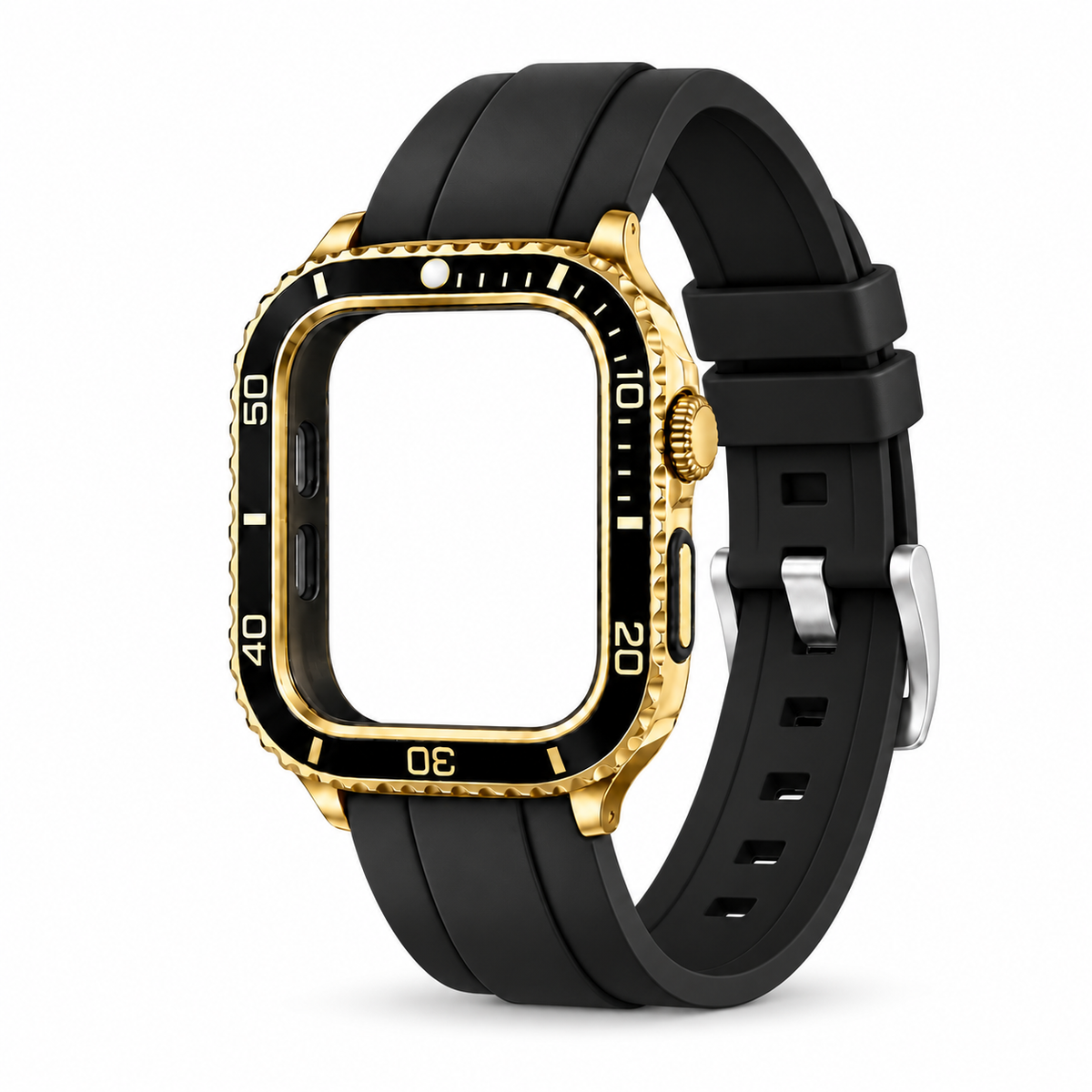 Gold Steel Apple Watch Case & TPU Band Set | Sub Mod Kit - 