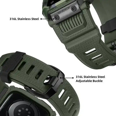 Apple Watch Zinc Alloy Case & TPU Band Set | Outdoor Mod Kit - 