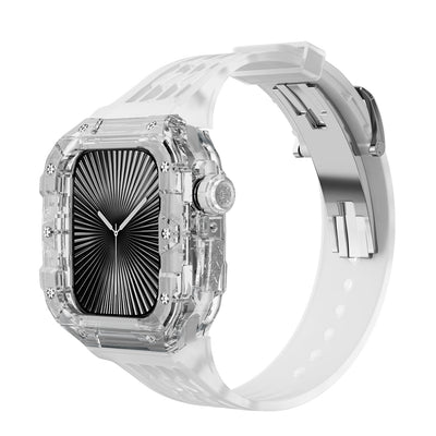 Clear Apple Watch Case & Fluororubber Band Set – 46mm | RM Style