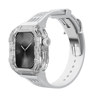 Clear Apple Watch Case & Fluororubber Band Set – 46mm | RM Style