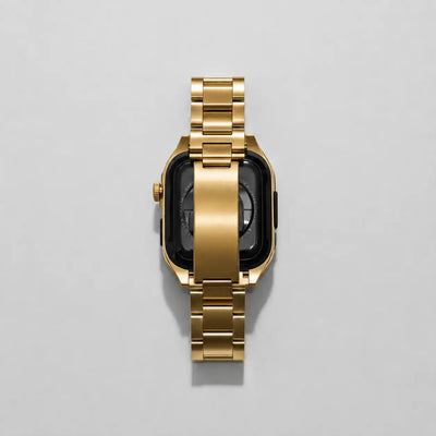 Apple Watch Mod Steel Case & Strap – Gold Sub Style - 