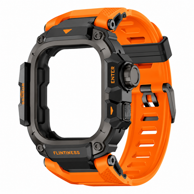 Orange Apple Watch Ultra Armor Case & Band Set | Outdoor Mod Kit - 