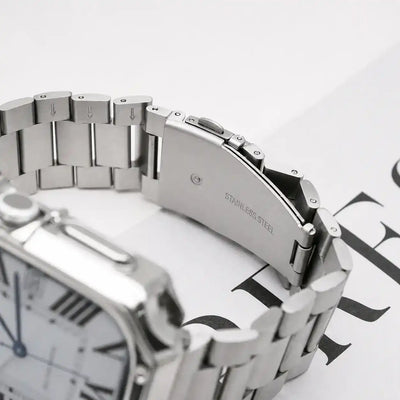 Apple Watch Mod Case & Strap – Silver Santo Style - 