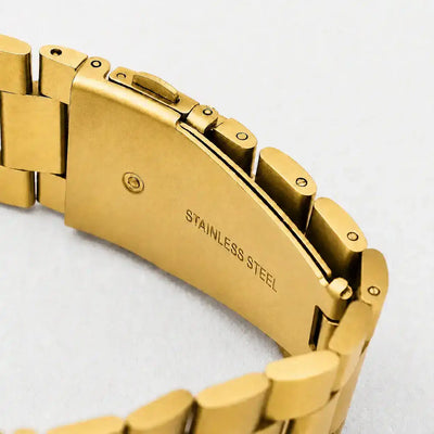 Apple Watch Mod Steel Strap – Gold Oyster Style - 