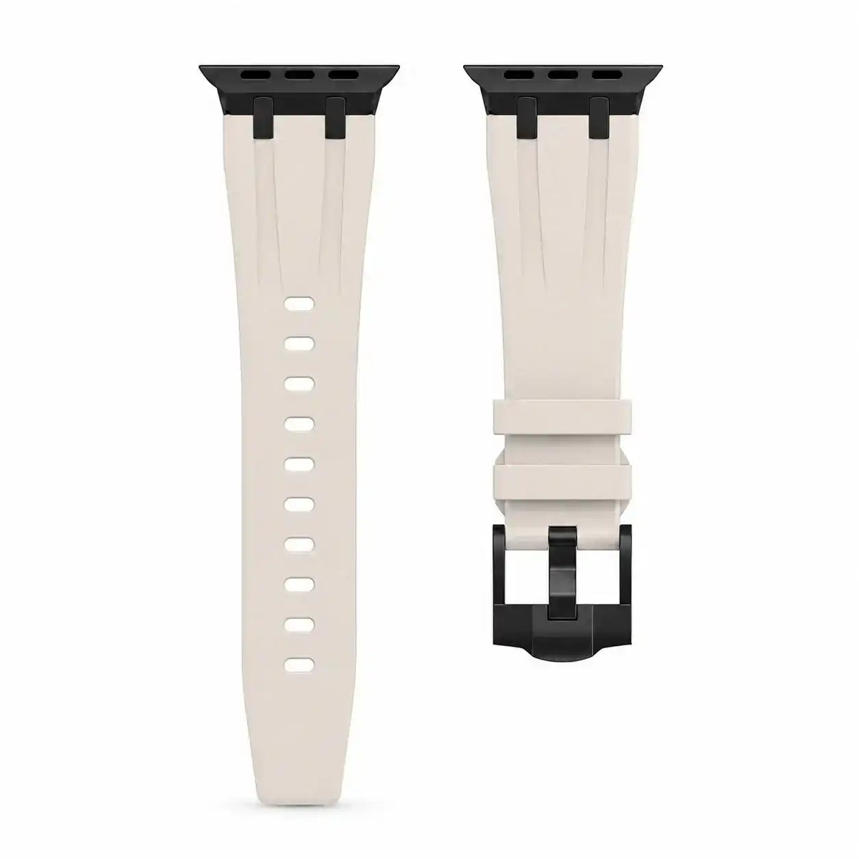 Apple Watch Mod Rubber Strap – Starlight Oak Style - 