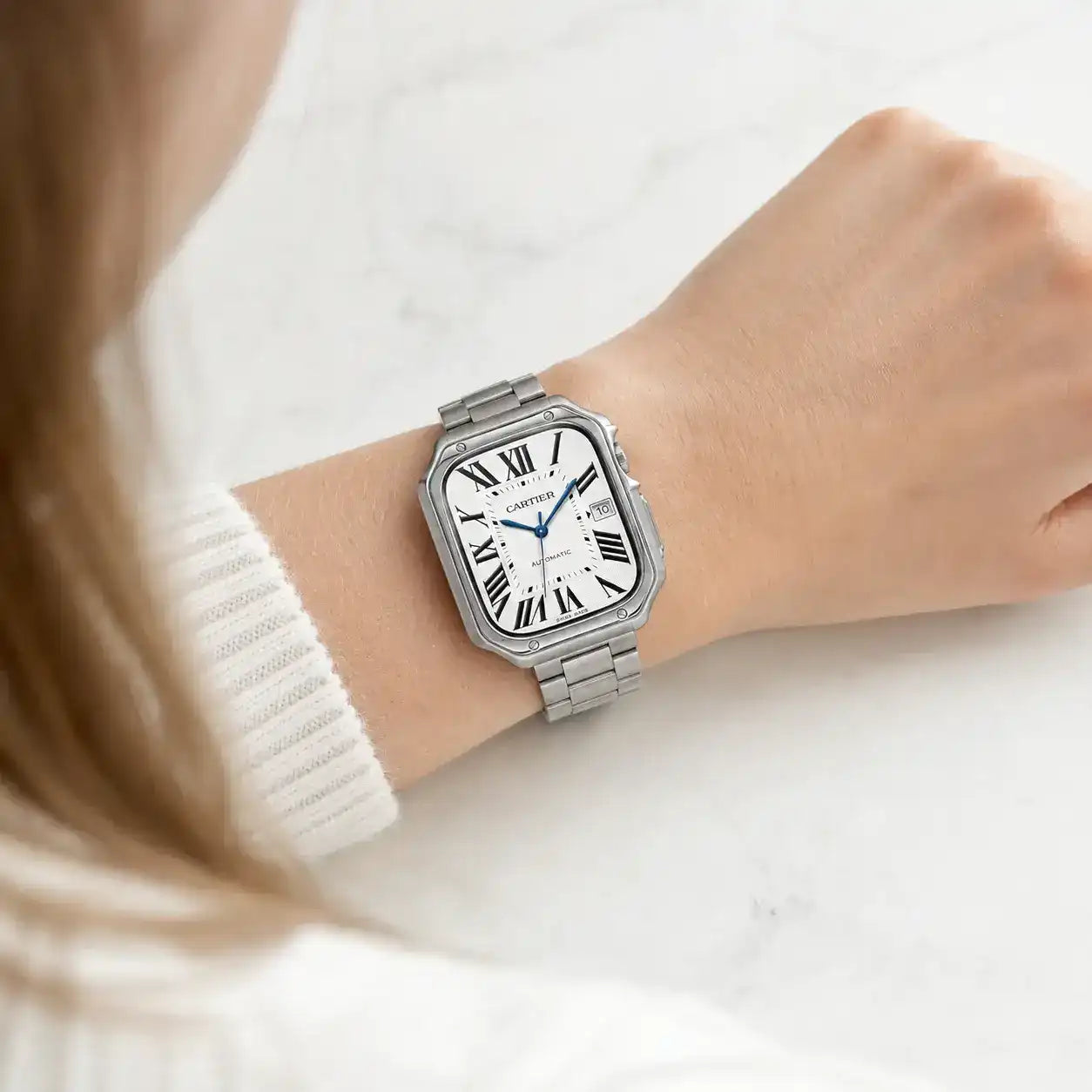 Apple Watch Mod Case & Strap – Silver Santo Style - 