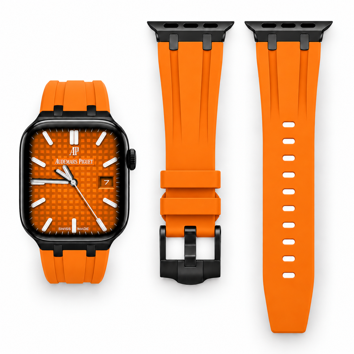 Orange Rubber Apple Watch Band | AP Mod Kit - 
