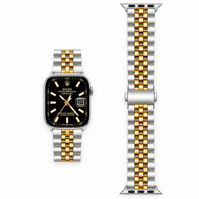 Two-Tone Jubilee Stainless Steel Apple Watch Band | Datejust Style - 