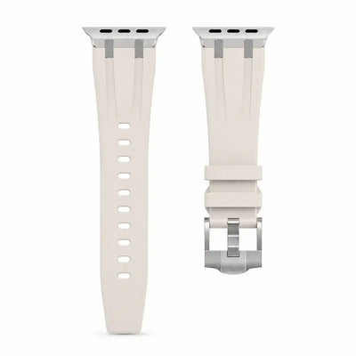 Apple Watch Mod Rubber Strap – Starlight Oak Style - 