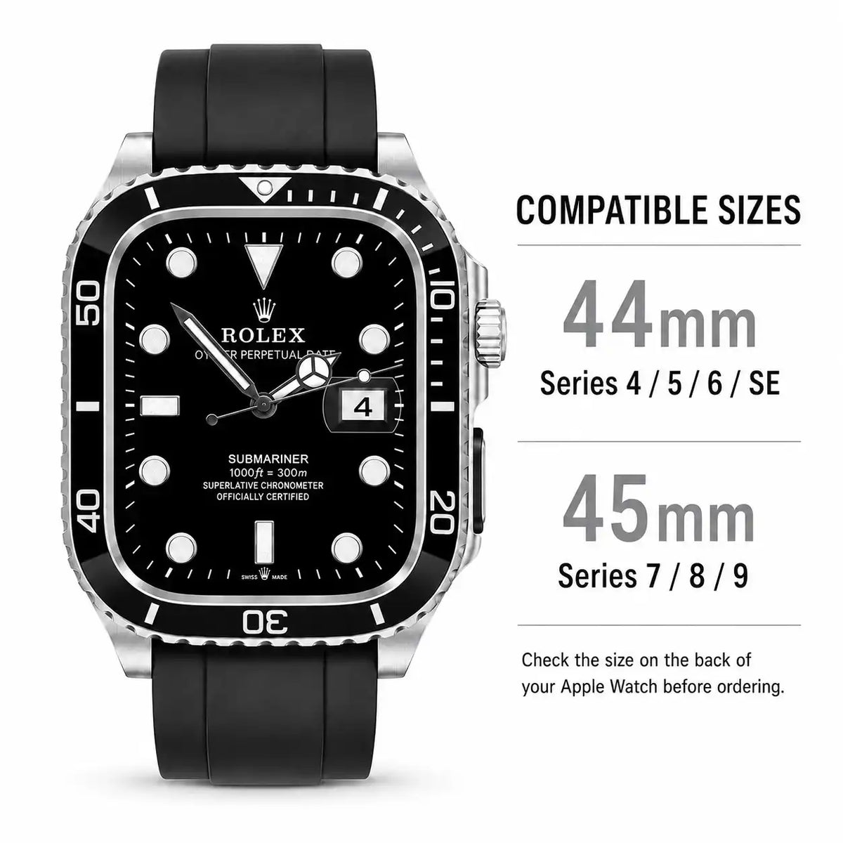Steel Apple Watch Case & TPU Band Set | Sub Mod Kit - 