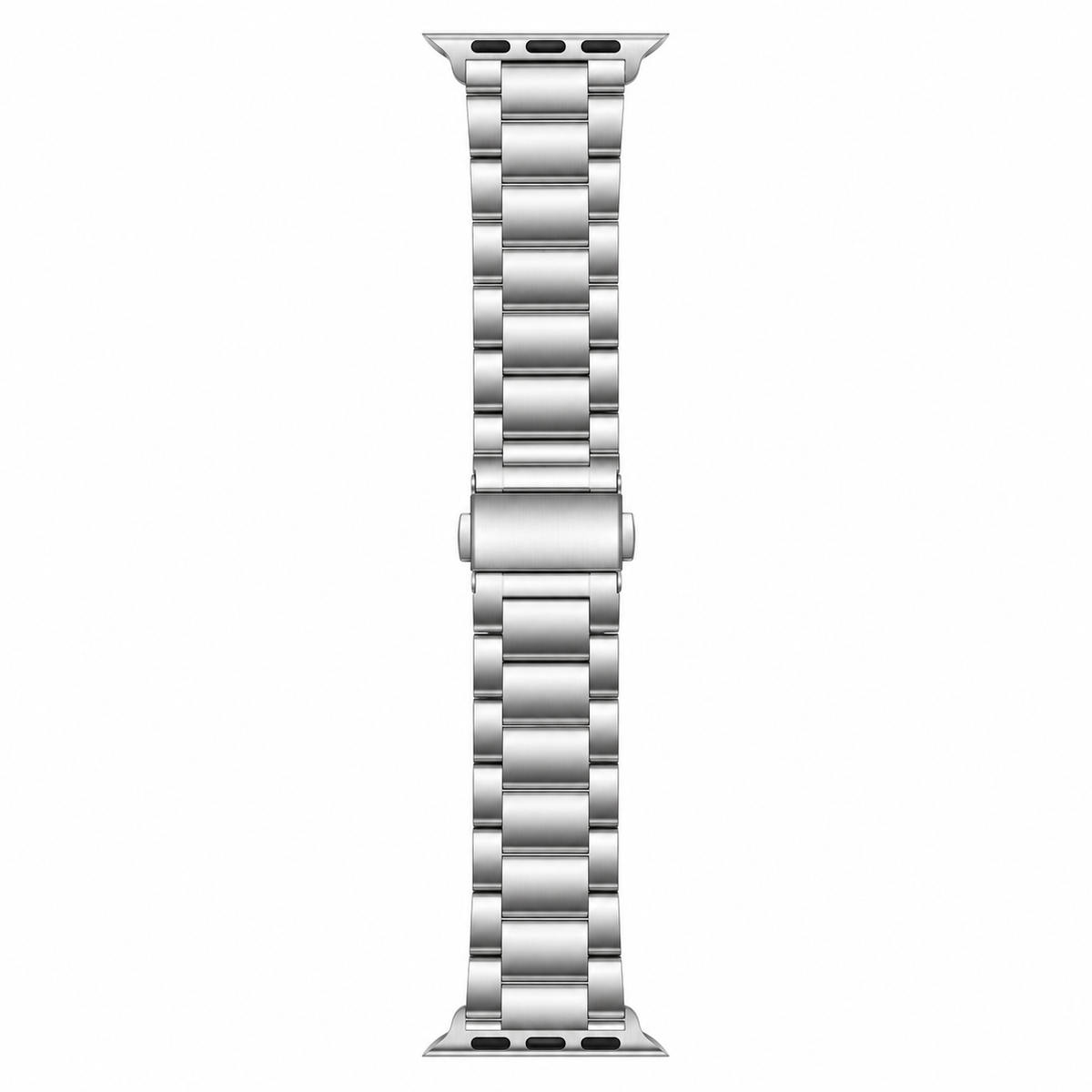 Silver Stainless Steel Apple Watch Band | Oyster Style