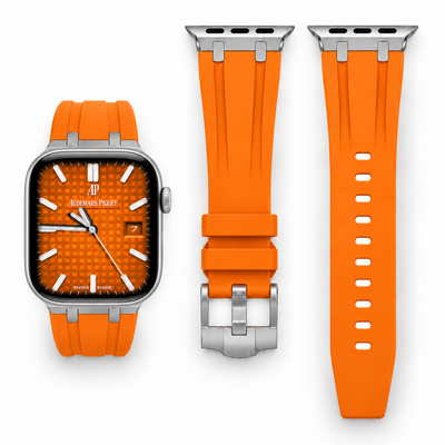Orange Rubber Apple Watch Band | AP Mod Kit - 