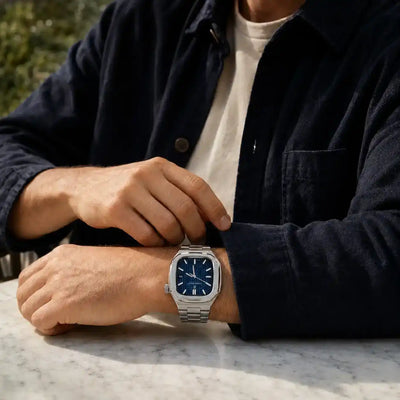Apple Watch Ultra Aluminum Case & Steel Band Set | Royal Oak Mod Kit - 