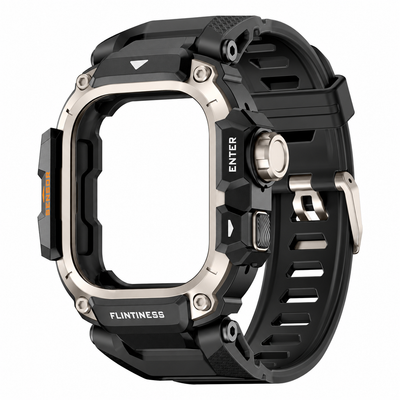 Black & Titanium-Color Apple Watch Ultra Case & Band Set | Outdoor Mod Kit - 