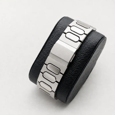 Apple Watch Mod Titanium Strap – Titanium Nautilus Style - 