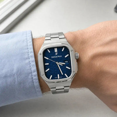 Apple Watch Ultra Aluminum Case & Steel Band Set | Royal Oak Mod Kit - 