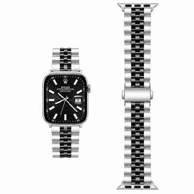 Two-Tone Jubilee Stainless Steel Apple Watch Band | Datejust Style - 