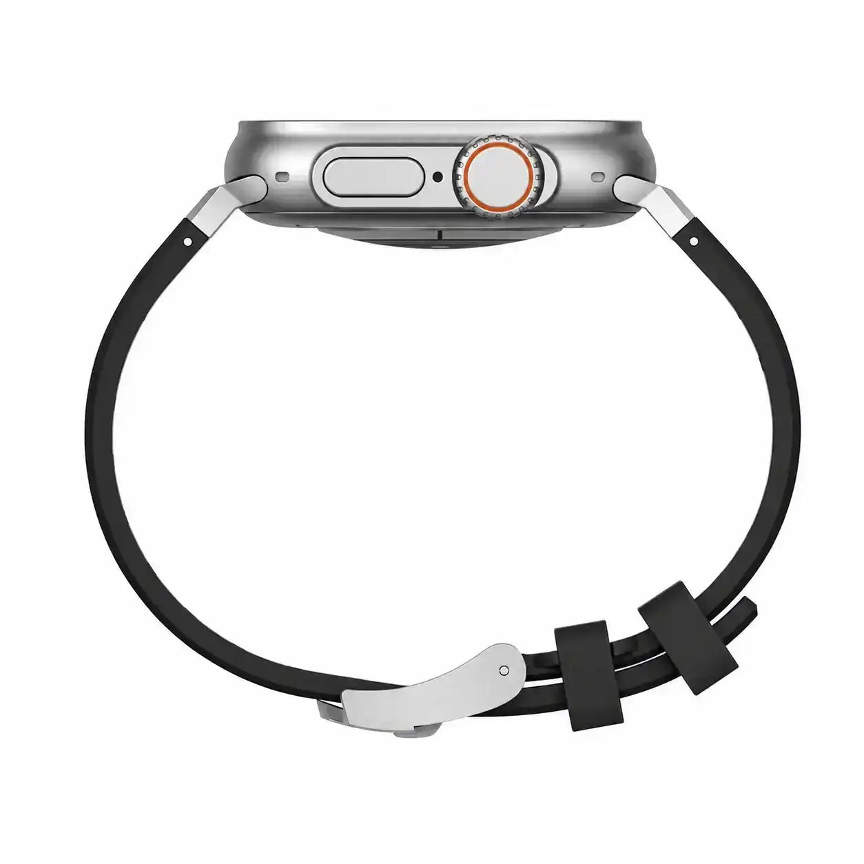 Apple Watch Mod Rubber Strap – Black Oak Style - 