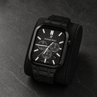 Black Steel Apple Watch Band | AP Style - 