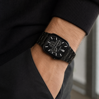 Black Steel Apple Watch Band | AP Style - 