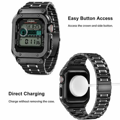 Apple Watch Stainless Steel Case & Band Set | Casio Mod Kit - 