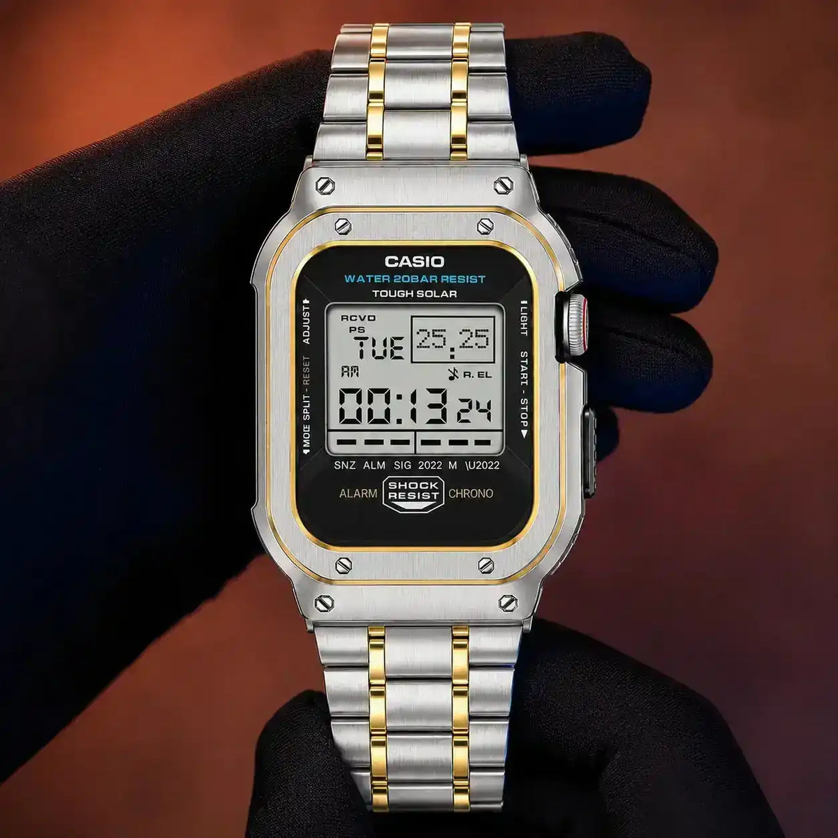 Apple Watch Stainless Steel Case & Band Set | Casio Mod Kit - 