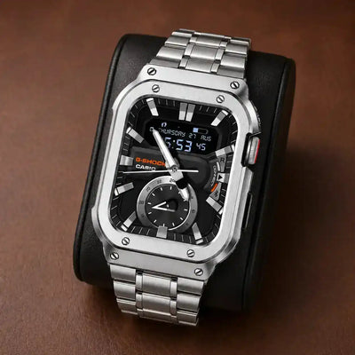 Apple Watch Stainless Steel Case & Band Set | Casio Mod Kit - 