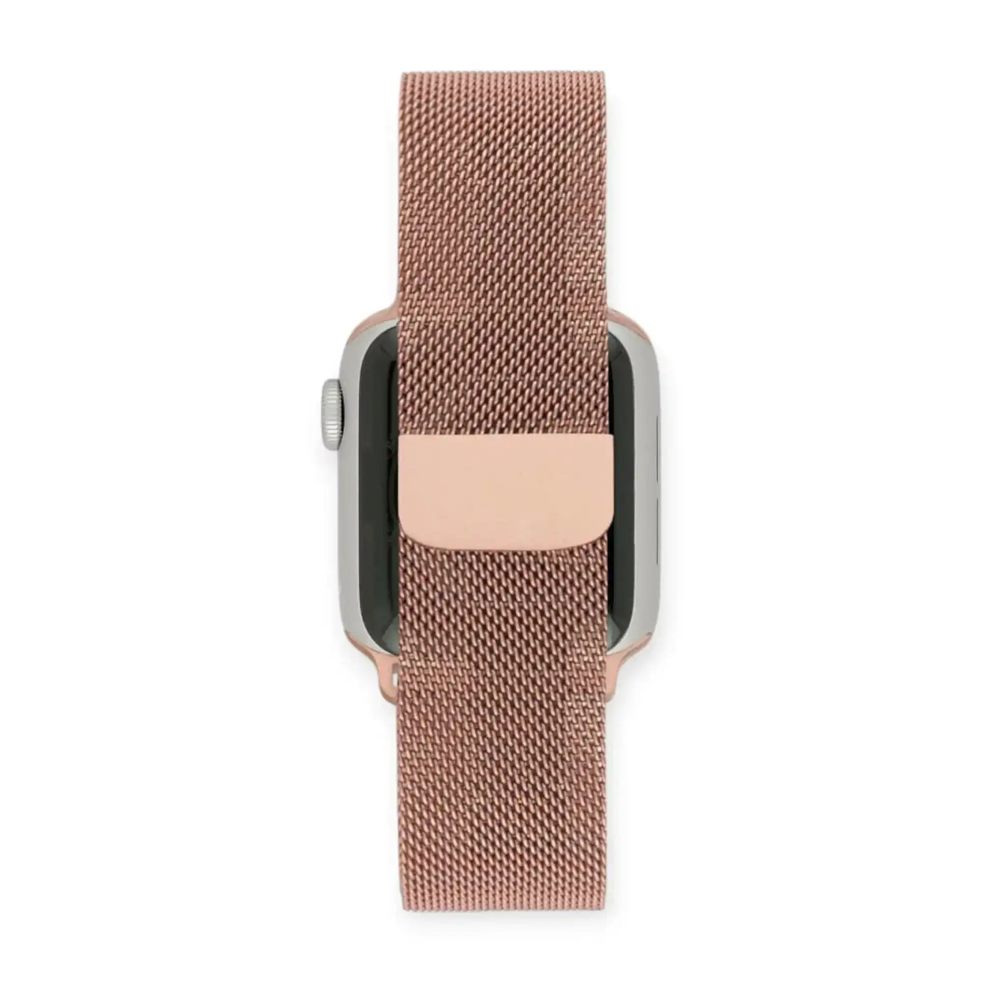 Apple Watch Mod Milanese Steel Strap – Pink Classic Style - 