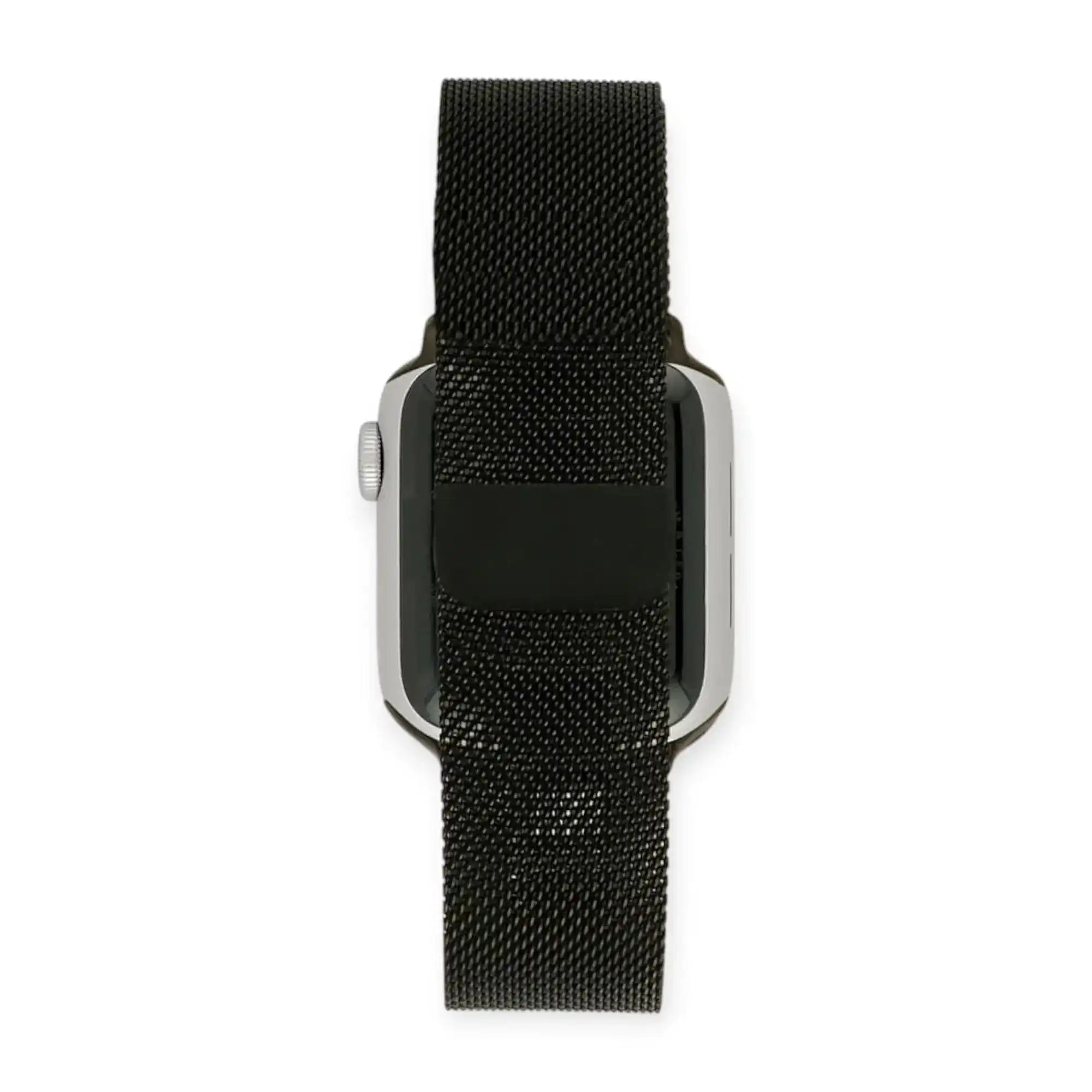 Apple Watch Mod Milanese Steel Strap – Black Classic Style - 