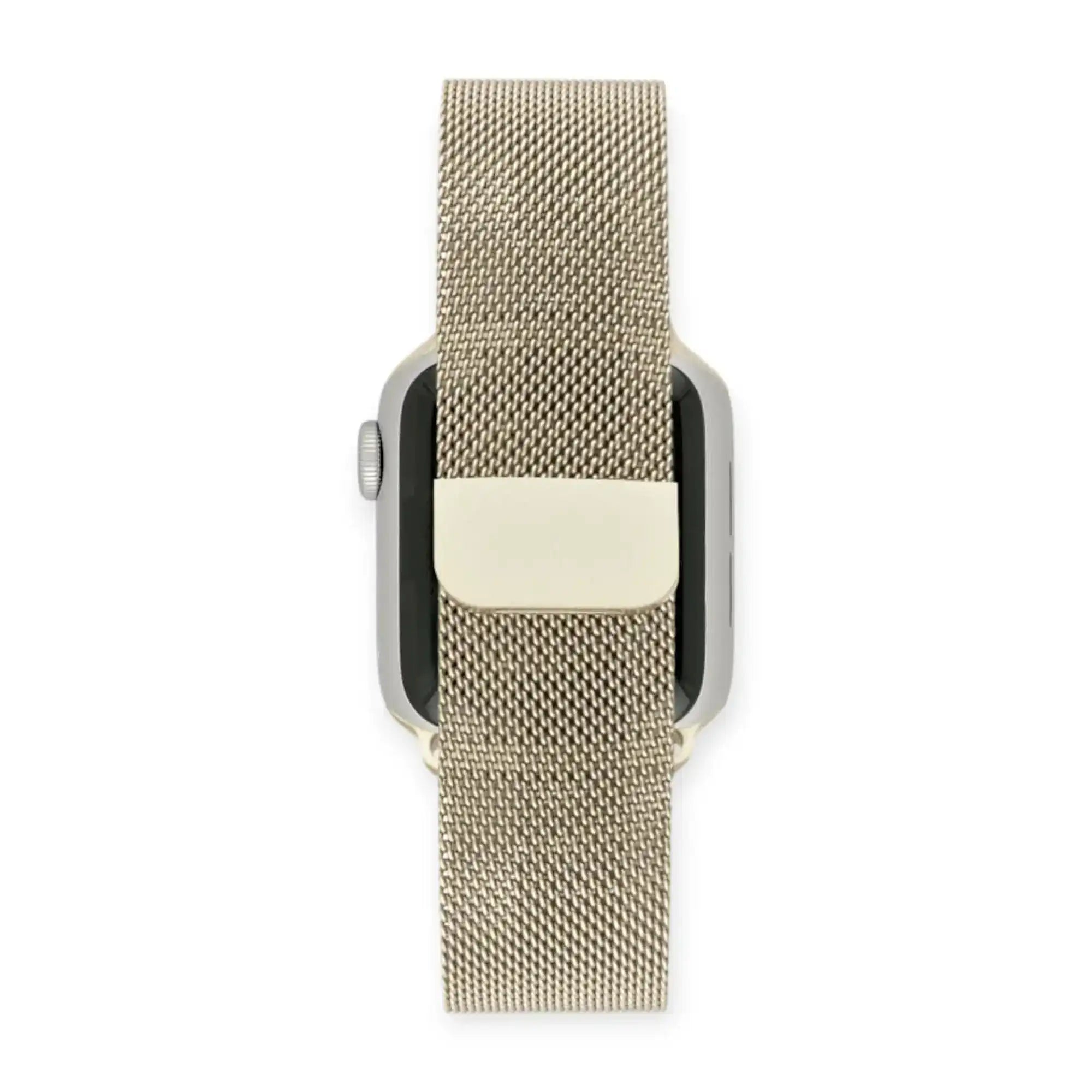 Apple Watch Mod Milanese Steel Strap – Starlight Classic Style - 