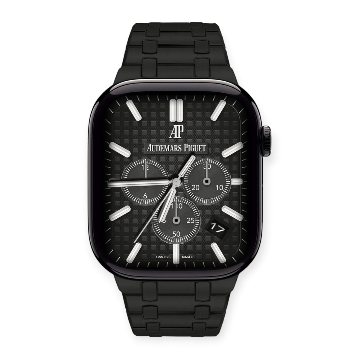Black Steel Apple Watch Band | AP Style - 