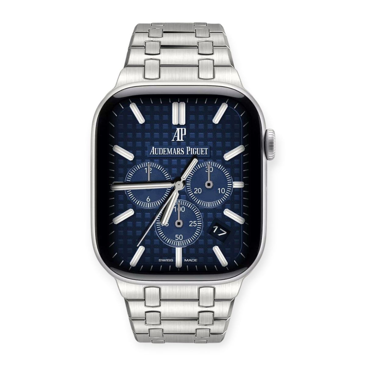 Silver Steel Apple Watch Band | AP Style - 
